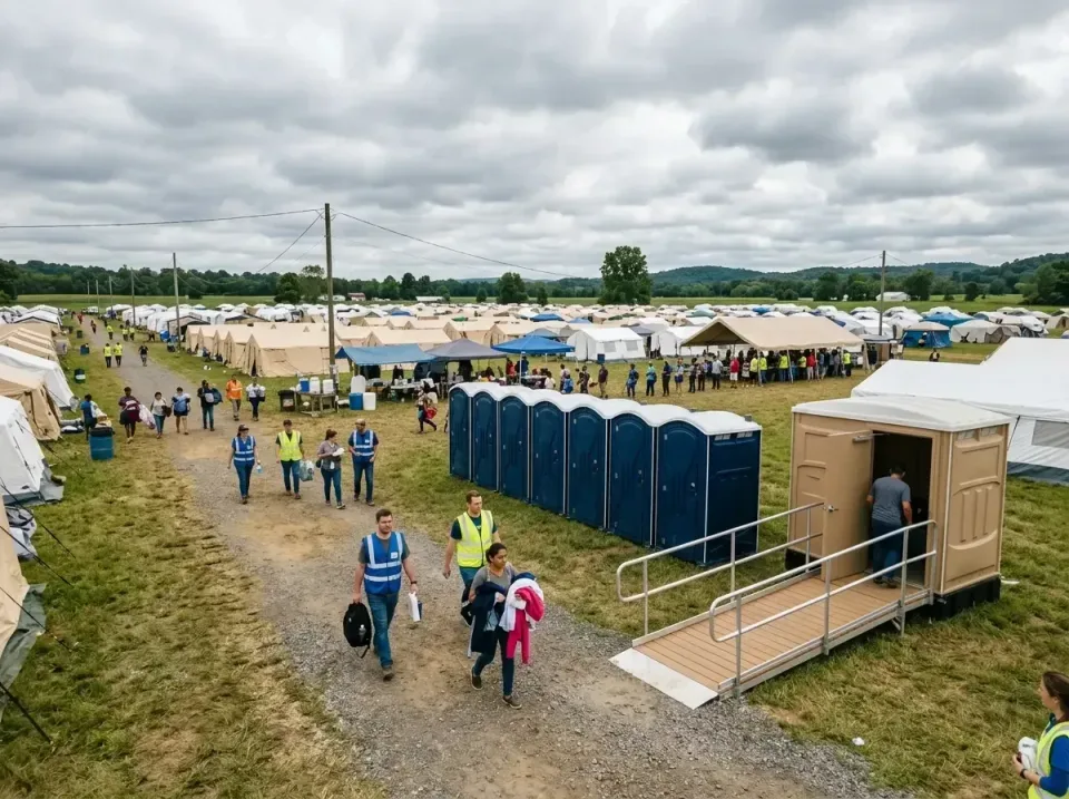 disaster-relief-camp-restrooms-010 — frequently asked questions, Dumpster & Portable Bathrooms Rental in King George, VA